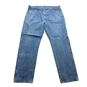Rustler Jeans Men's 40x32 Blue Straight Leg 100% Cotton Denim Pants 87619PW